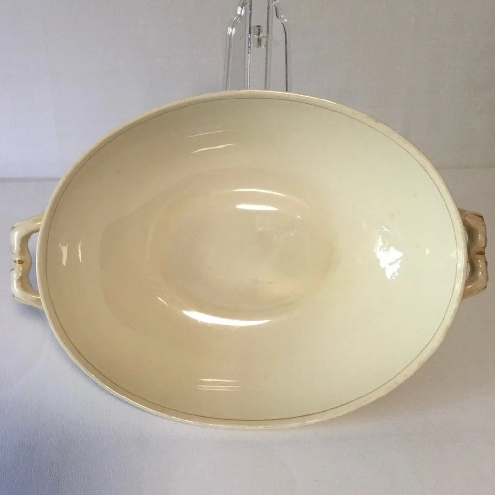 VTG 1944 Homer Laughlin Heather Rose Eggshell Georgian Covered Serving Dish